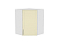 Шкаф верхний угловой Сканди (716х600х600) Белый/Ivory Wood