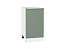 Шкаф нижний с 1-ой дверцей Фьюжн (816х450х480) Белый/Silky Mint