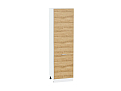 Шкаф пенал с 2-мя дверцами Терра 600 (для верхних шкафов высотой 720) (2132х600) Белый/Ель Карпатская