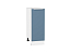 Шкаф нижний с 1-ой дверцей Фьюжн (816х300х480) Белый/Silky Blue