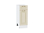 Шкаф нижний с 1-ой дверцей и ящиком Ницца (816х300х478) Белый/Дуб крем