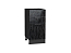 Шкаф нижний с 3-мя ящиками Валерия-М (816х400х478) Graphite/Черный металлик дождь