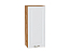 Шкаф верхний с 1-ой дверцей Ницца (920х400х318) Дуб Вотан/Белый