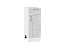Шкаф нижний с 1-ой дверцей и ящиком Лофт (816х300х480) Белый/Nordic Oak