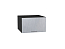 Шкаф верхний горизонтальный глубокий Валерия-М (358х600х574) Graphite/Серый металлик дождь светлый