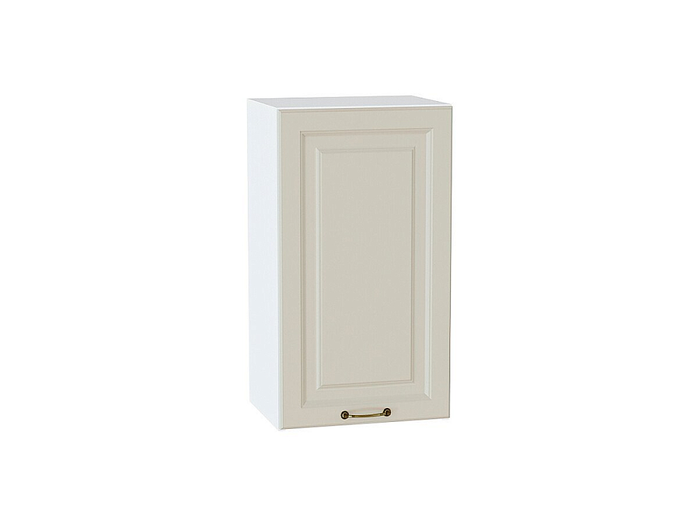 Шкаф верхний с 1-ой дверцей Ницца (716х400х318) Белый/Агат