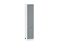 Шкаф пенал с 2-мя дверцами Сканди 400 (для верхних шкафов высотой 720) (2132х400х576) Белый/grey softwood