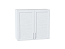 Шкаф верхний с 2-мя дверцами Сканди (716х800х318) Белый/White Softwood