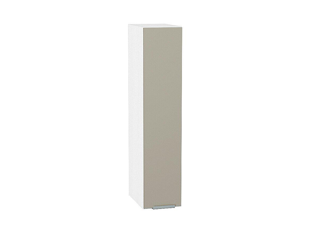 Шкаф верхний бутылочница Фьюжн (920х200х320) Белый/silky grey