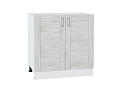 Шкаф нижний с 2-мя дверцами Лофт (816х800х480) Белый/nordic oak