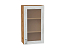 Шкаф верхний с 1-ой остекленной дверцей Лофт (920х500х320) Дуб Вотан/Nordic Oak