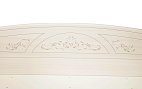 Кровать с защитным бортом Каролина (800) (Патина) патина/вудлайн кремовый/сандал белый